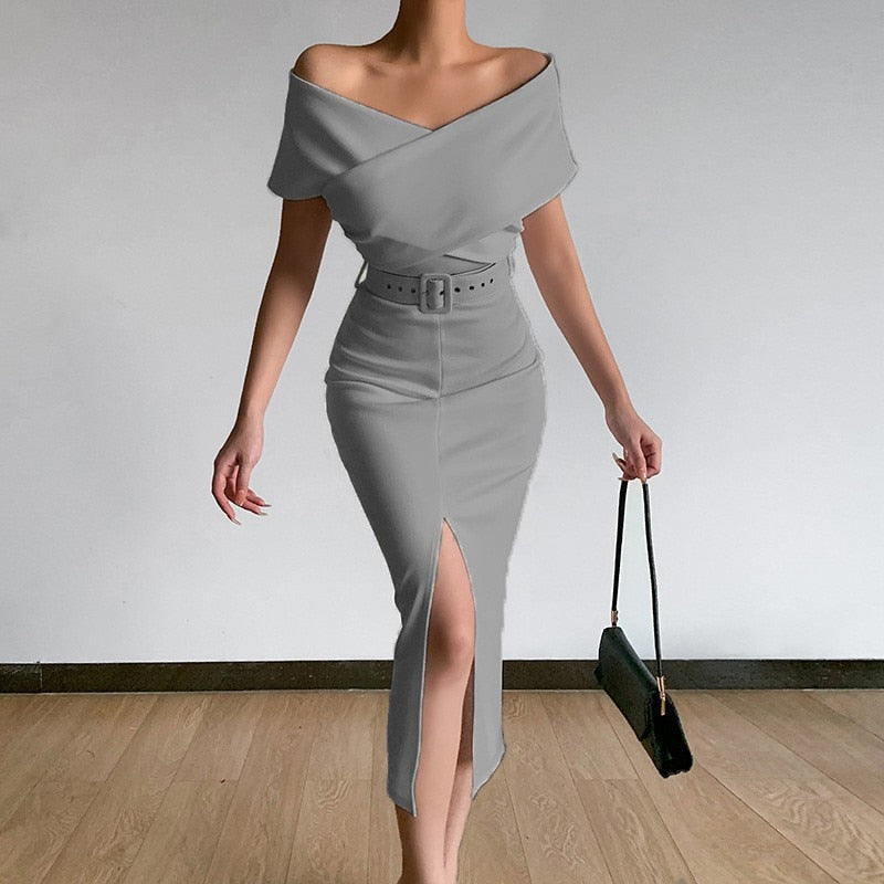 Elegant Sashes Dress