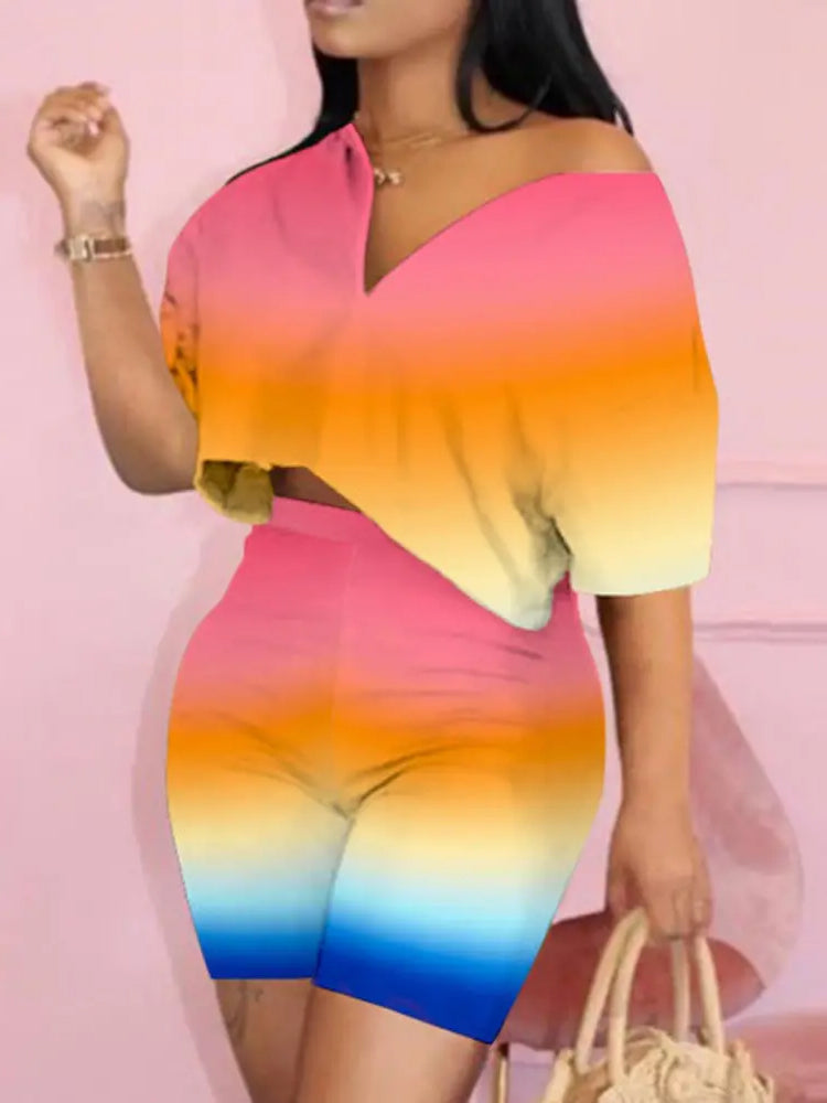 Rainbow Short Set